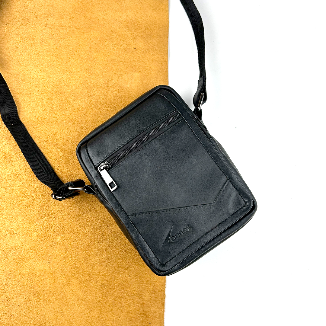Leather side bag