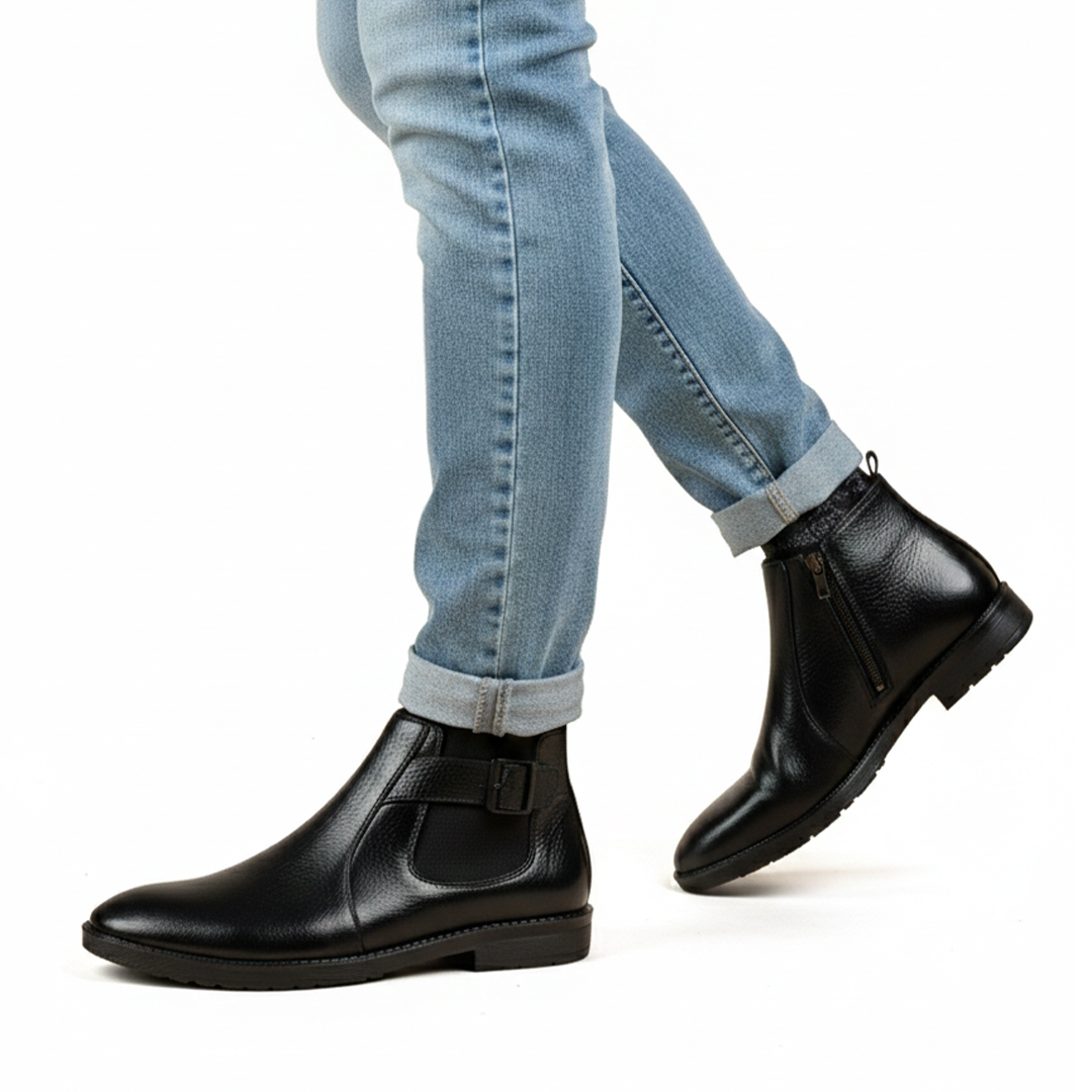 Mens leather Chelsea Boots